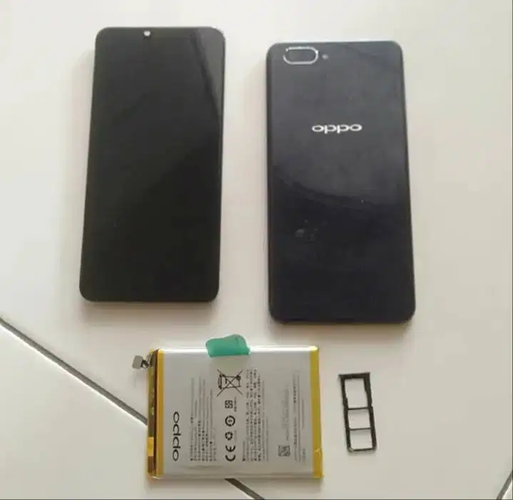 LCD, Battery, Backdoor Copotan Oppo A3S