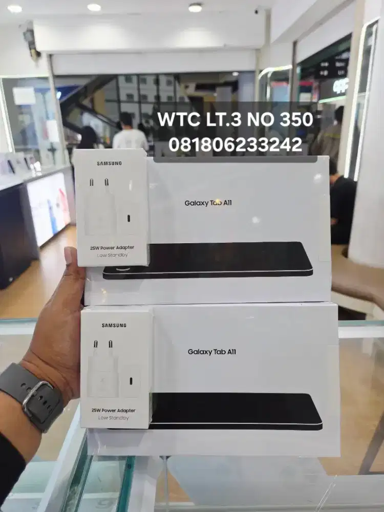 Samsung Tab A11 Lte 4/64 Baru Free Adaptor 25watt