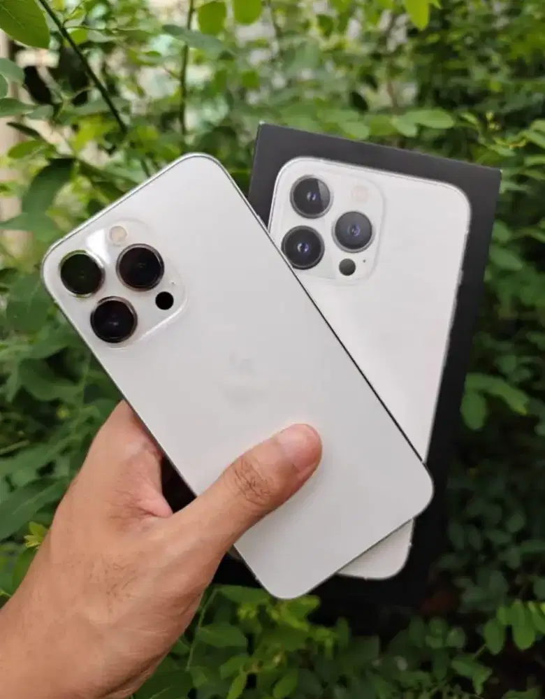 DIJUAL IPHONE 13 PRO 128 GB WHITE EX INTER (BEACUKAI) SINYAL ON