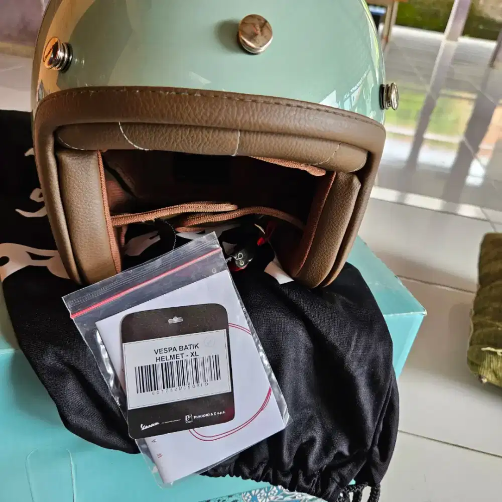 Jual cepat helm vespa batik ori