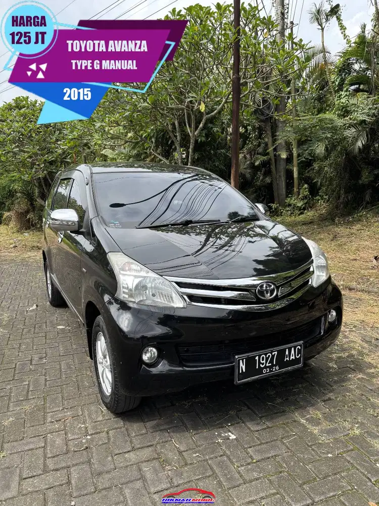 TOYOTA AVANZA G 2015 SIAP PAKAI MANUAL