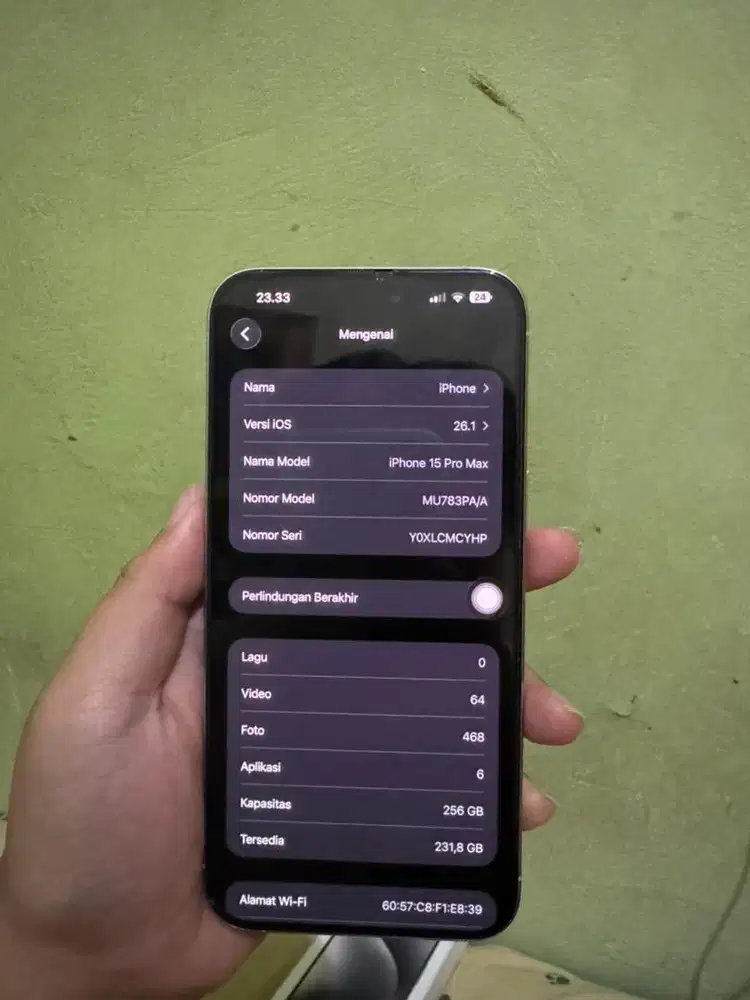 Iphone 15 promax 256gb ibox