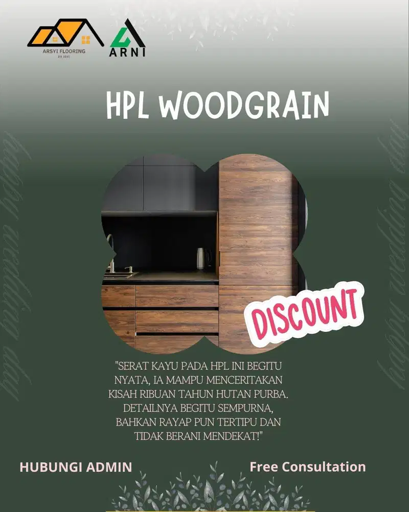 HPL TACO WOODGRAIN 1,22m x 2,44 m | Hpl Texture Kayu Kode AA,B,H,AC