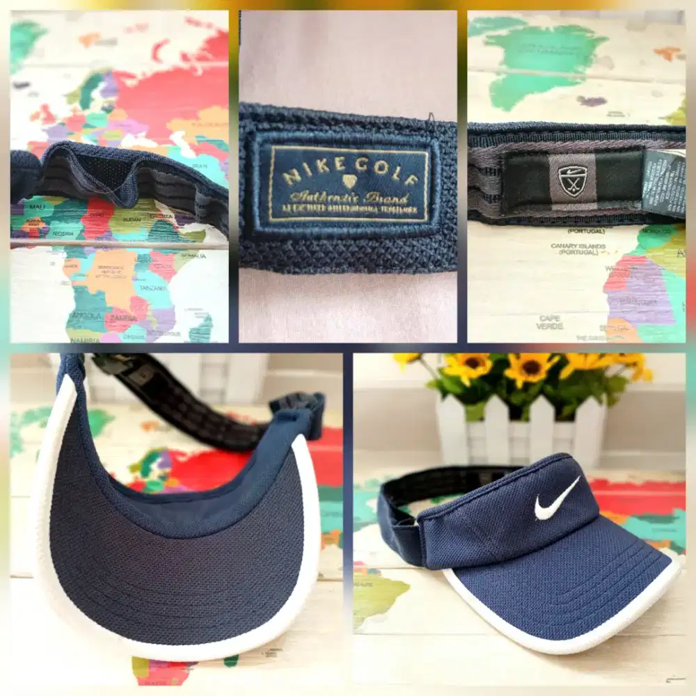 Topi golf Nike Golf Visor Wide Bill Unisex M/L Navy