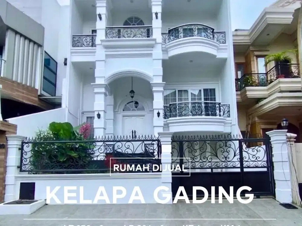 NL346- Dijual Rumah LUX Mewah Classic Modern 9x30 d Villa Gading Indah