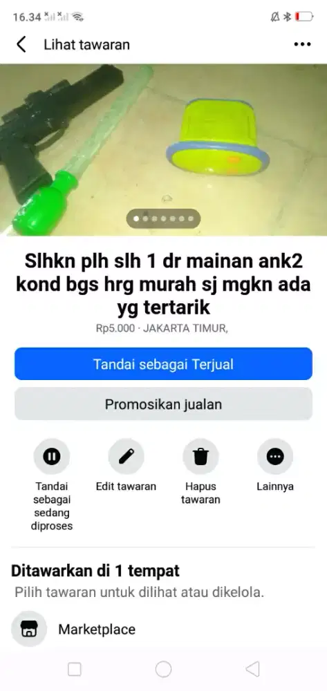 Slhkn plh slh 1 dr mainan ank kond bgs hrg murah sj cpt