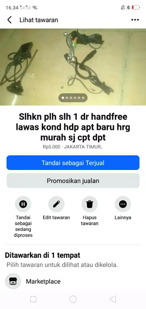 Slhkn plh slh 1 dr head set mdl lawas kond hdp mgkn ada yg tertarik