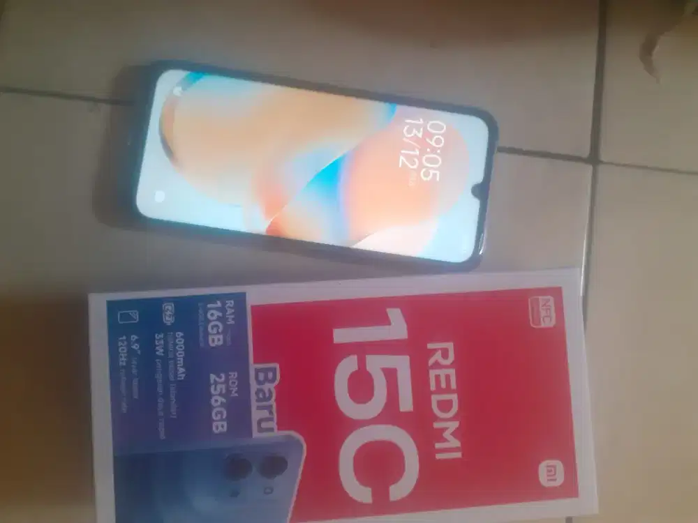 Xiaomi redmi 15c (8+8/256) hitam original
