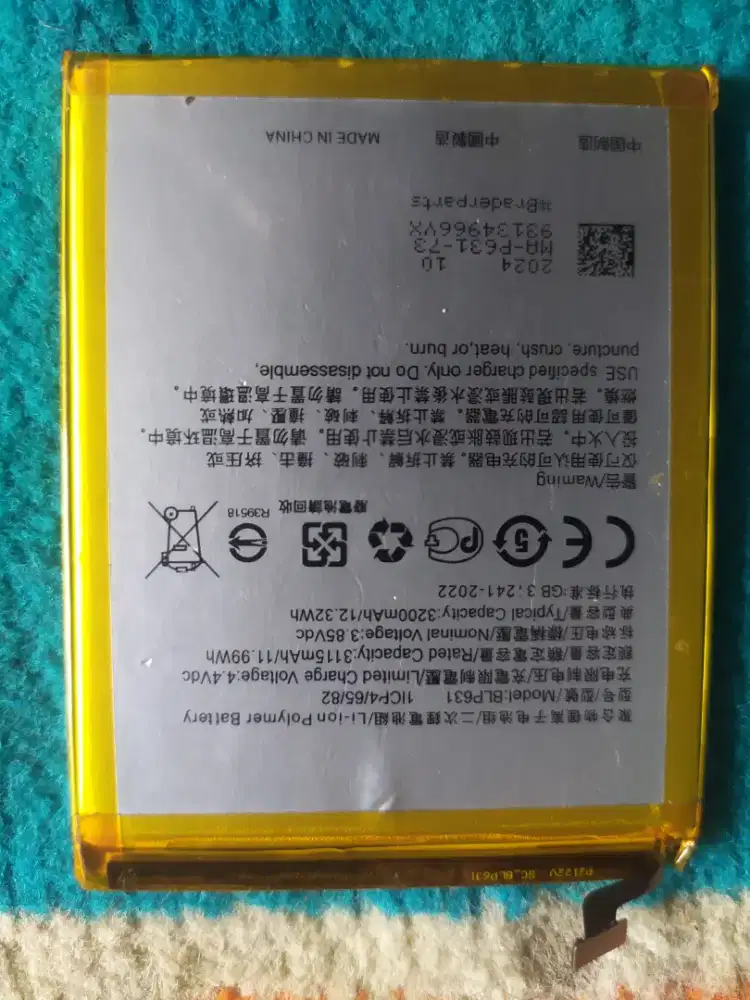 Jual baterai HP oppo dan realme