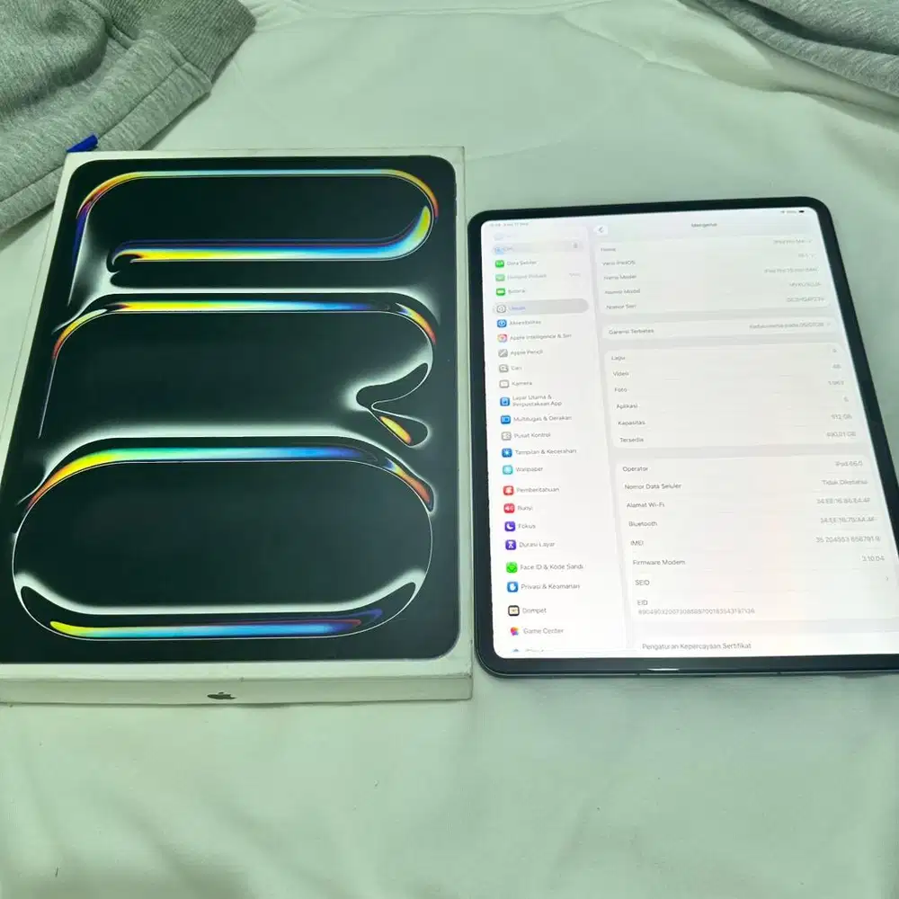 Ipad Pro M4 512Gb 13” Wifi Cellular Likenew Second Preloved