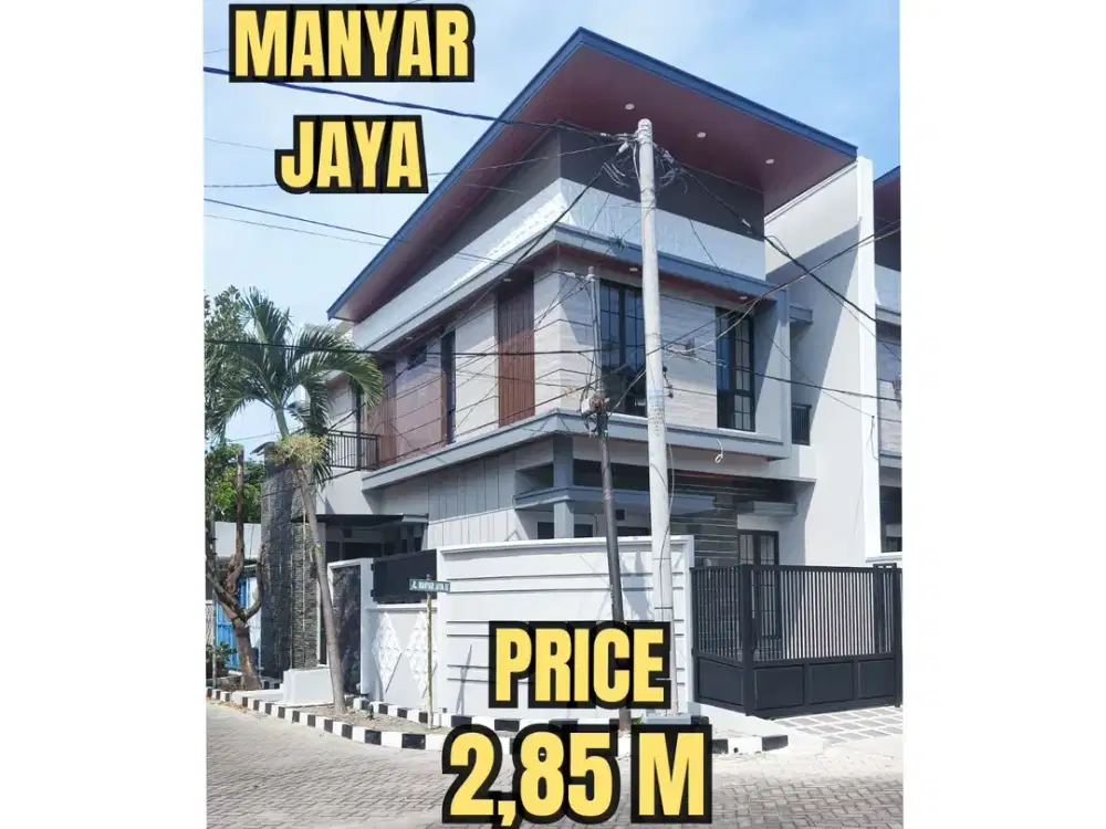 ‼️BARU GRESS‼️RUMAH HOOK MANYAR JAYA KLAMPIS SEMOLOWARU NGINDEN DEKAT MERR, KAMPUS, Dsb