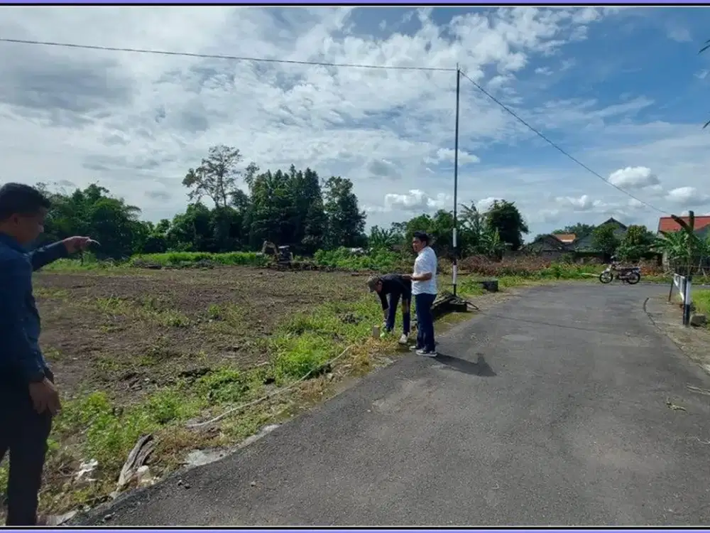 Tanah Jogja 10 Menit Jl. Ringroad Utara Free Pajak & Balik Nama