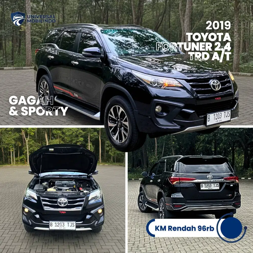 Toyota Fortuner 2.4 TRD Sportivo 2019 Matic Diesel pajero xpander