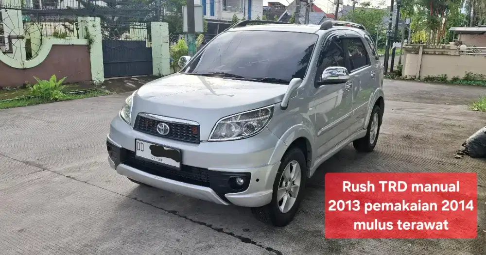 Rush TRD manual 2013 pemakaian 2014