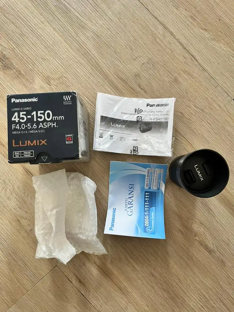 Lensa Lumix 45 - 150 mm Full Set Micro43