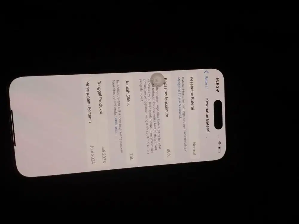 Iphone 15 128gb simlock warna hitam