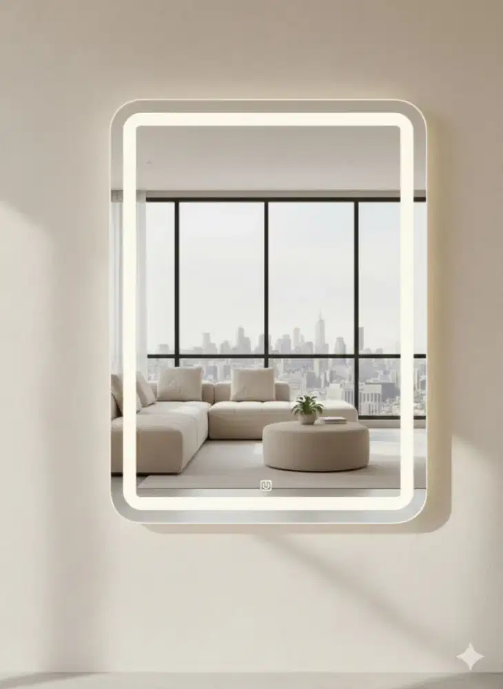 Smart miror LED touchsreen cermin dinding