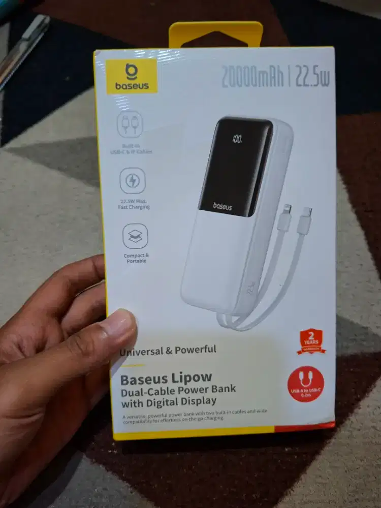 Power bank Baseus 20.000Mah Baru segel