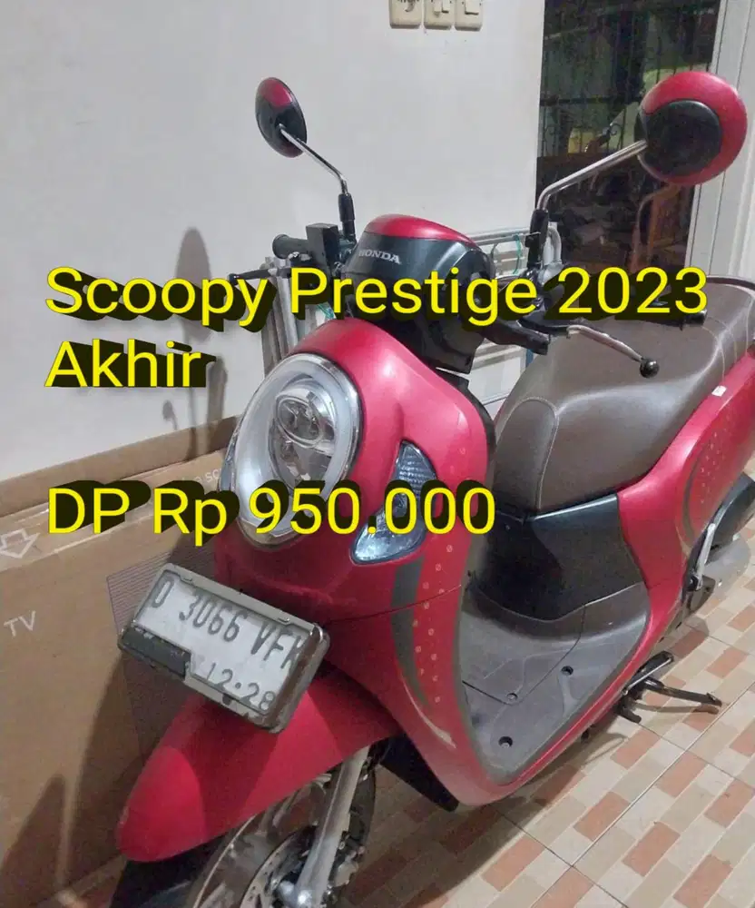 Scoopy 2023 Akhir. Keyless. Pajak Panjang. Like New. Cash/Kredit/TT