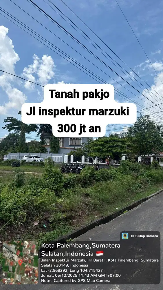 DIJUAL MURAH TANAH JL INSPEKTUR MARZUKI