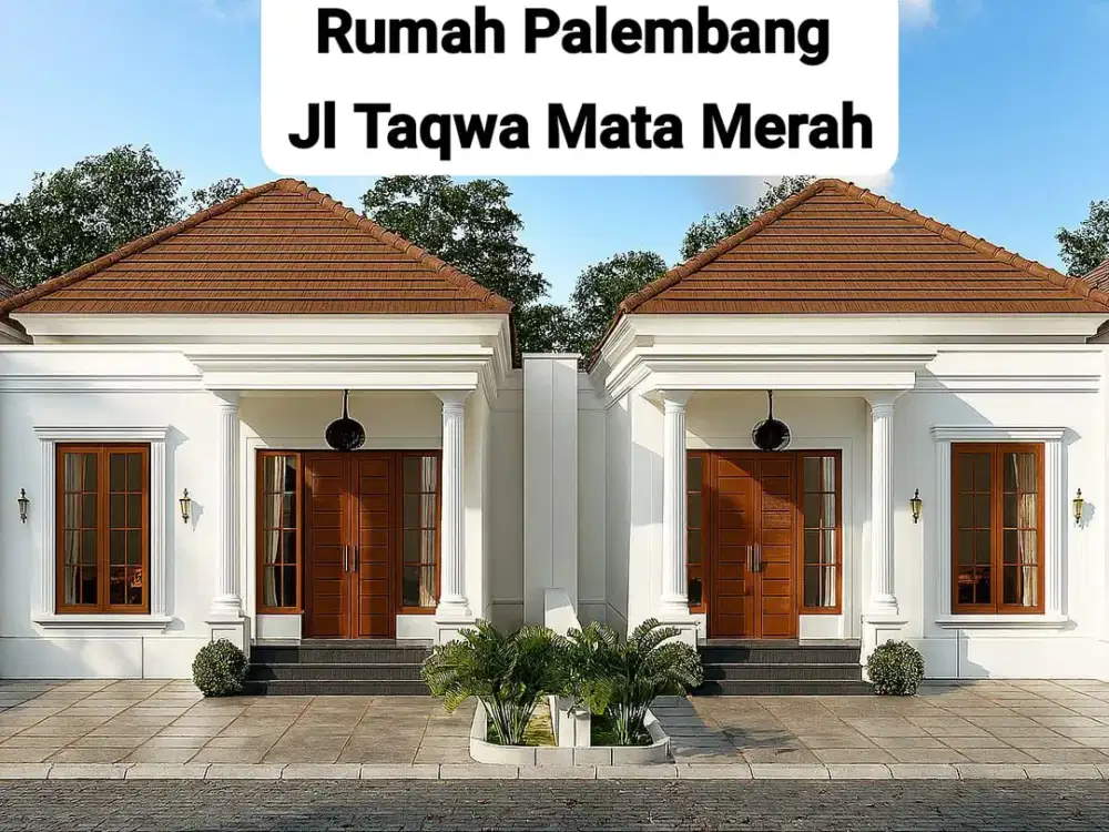 Rumah elit kota Palembang sematang borang