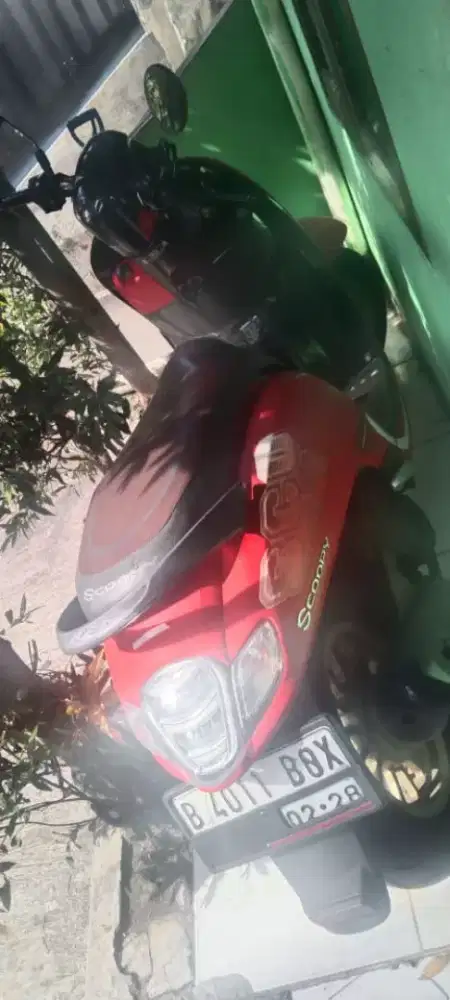 Honda scoopy 2018 merah.masih mulu