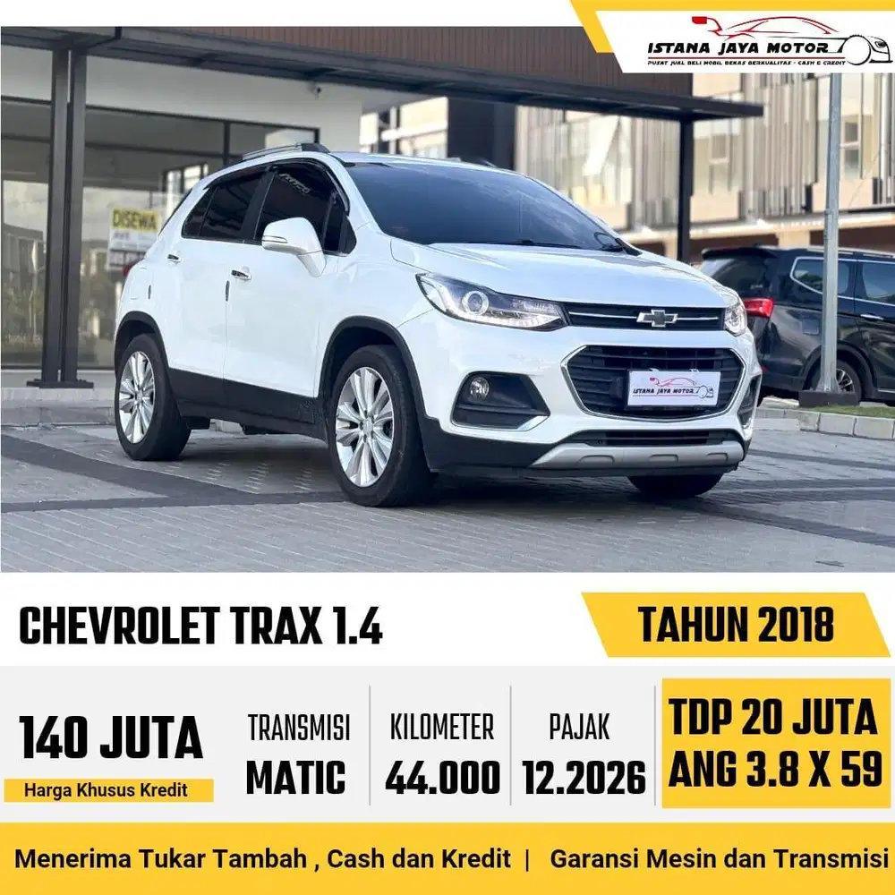 KM 44RB Chevrolet Trax 1.4 Premier AT 2018 Putih