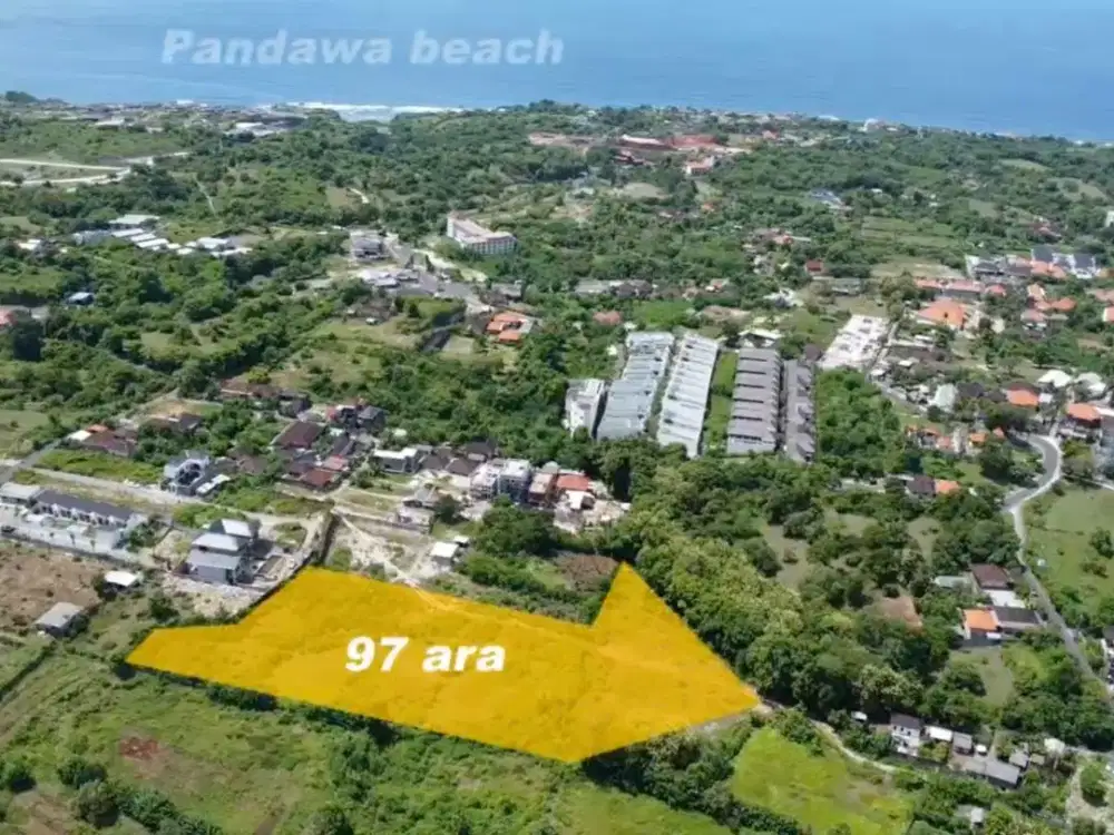 Tanah 97 Are di Pandawa – Zonasi Kuning, Freehold (SHM), Lokasi Sangat Strategis