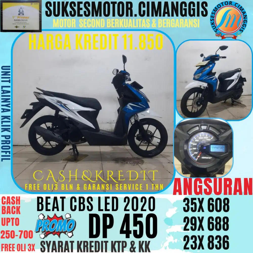 DP 450 BEAT CBS LED CASHBACK UPTO 700 RIBU FREE OLI3BLN