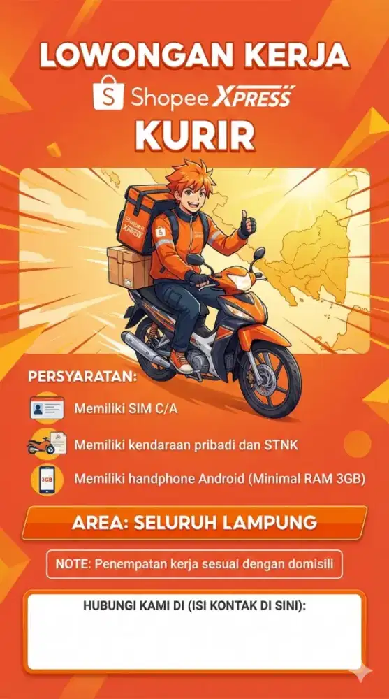 Lowongan Kurir Shopee Xpress