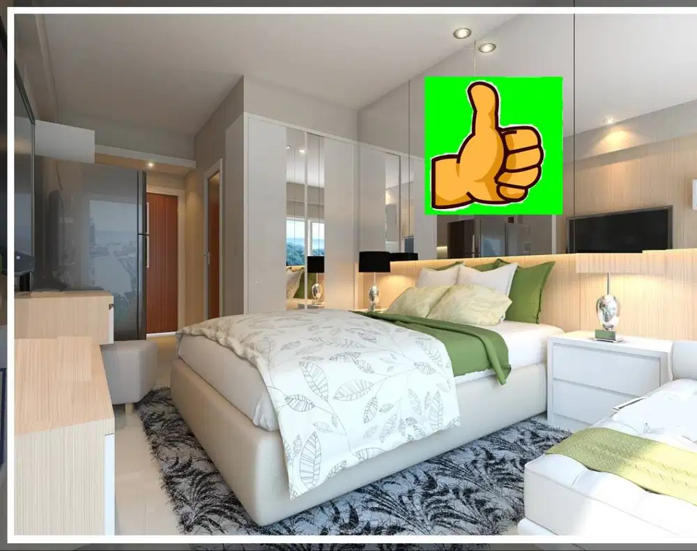 Bulanan Puncak bukit golf tipe StuDio one bed Mewah di  surabaya barat