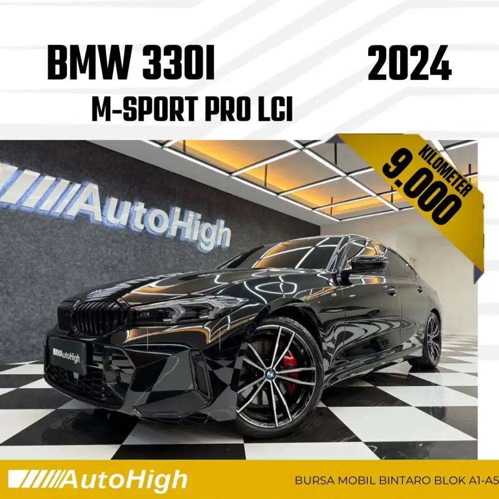 DP10% [Km9.000] 330i M-Sport Pro LCi 2024 Black Reg 2025 #AUTOHIGH