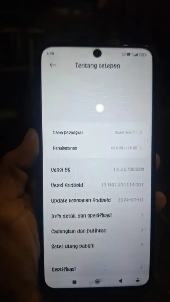 Hp redmi note 11 nfc ram4+2/128