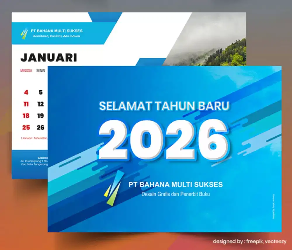 Desain Kalender dan Buku