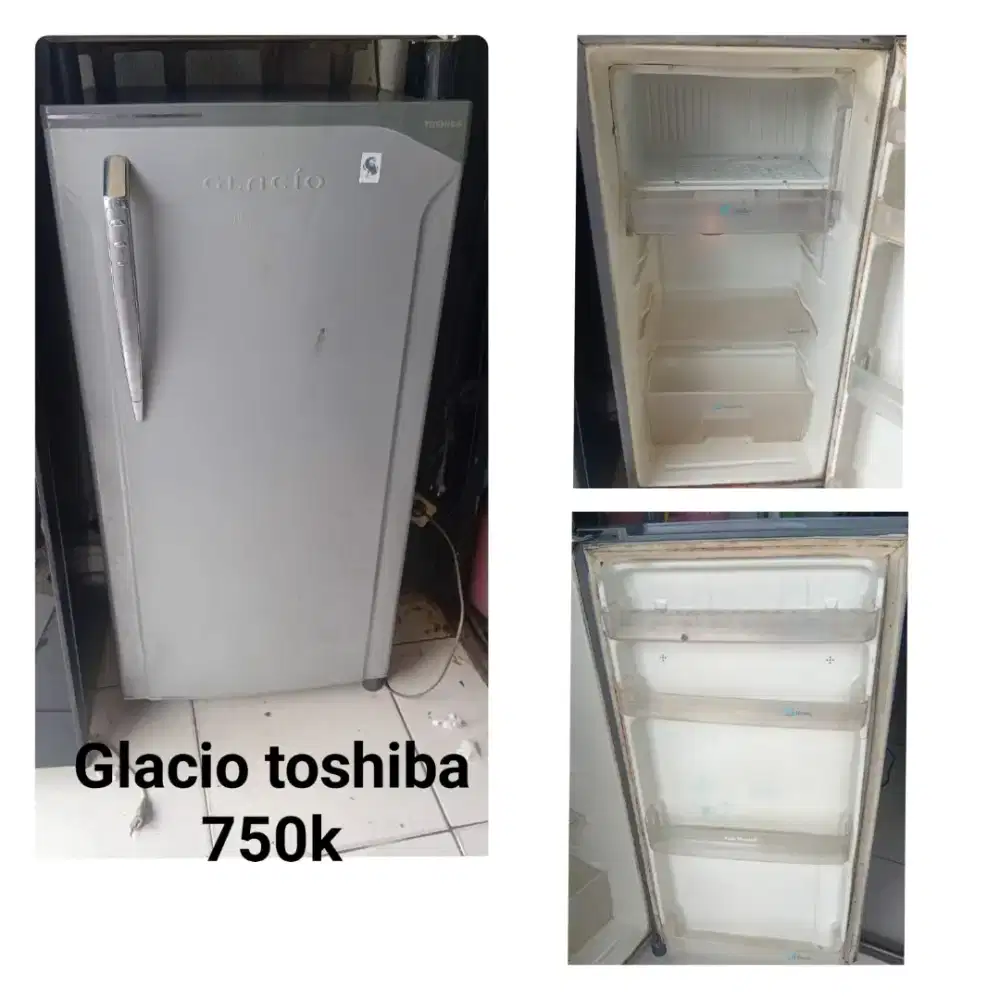 Kulkas 1 pintu seken bergaransi .