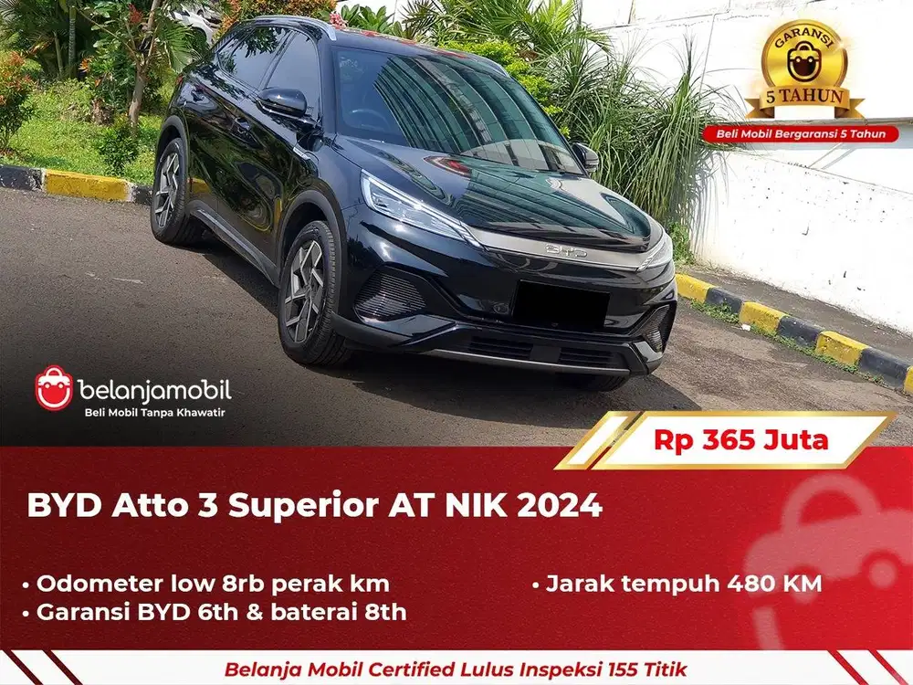 [ GARANSI 5TH ] BYD Atto 3 Superior AT 2024/2025