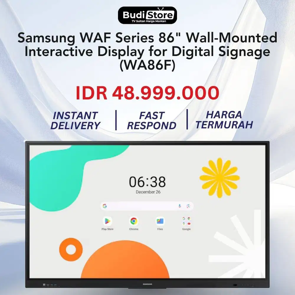 Samsung WAF Series 86 Wall-Mounted Interactive Display for Digital Si