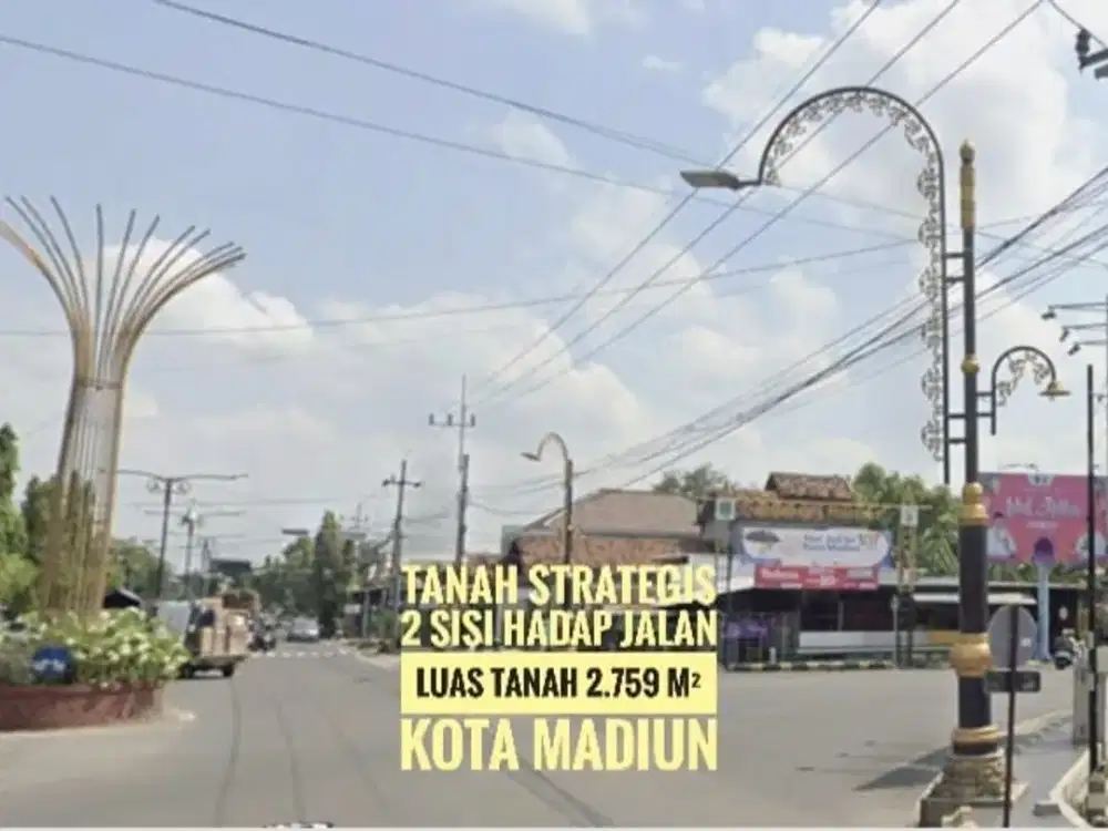 [Ba] Tanah Pekarangan LD 107 mtr, Per3an Ringroad-Urip Sumoharjo KOTA MADIUN, Cantiq