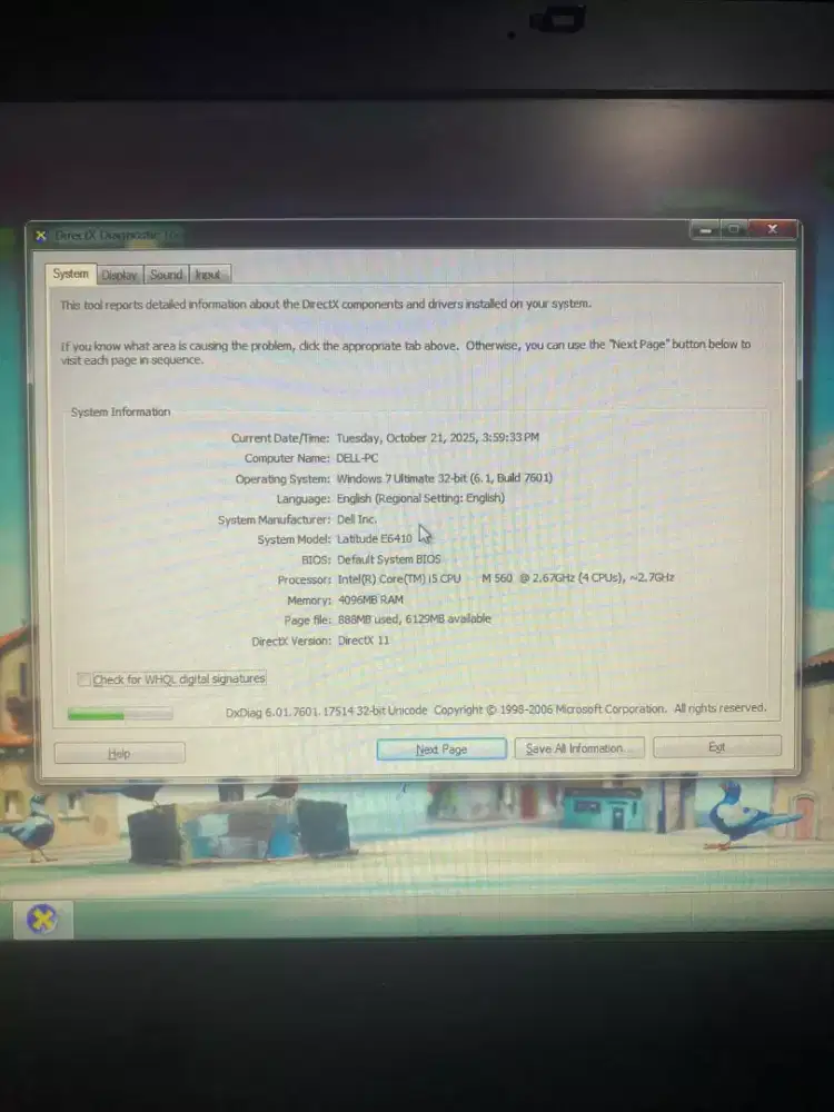 Laptop dell core i5 ram 4