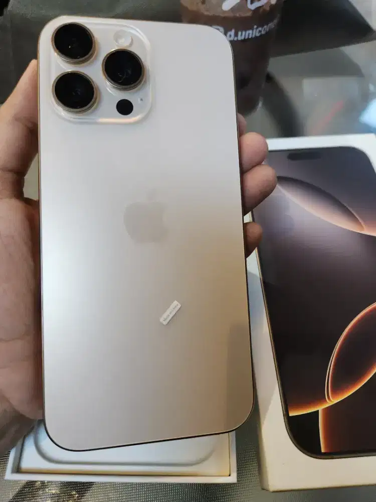 IPHONE 16 PROMAX 256 DESSERT TITANIUM IBOX LIKE NEW