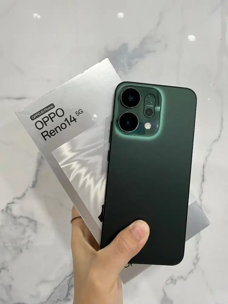 Oppo Reno 14 5G 12/256GB green second garansi