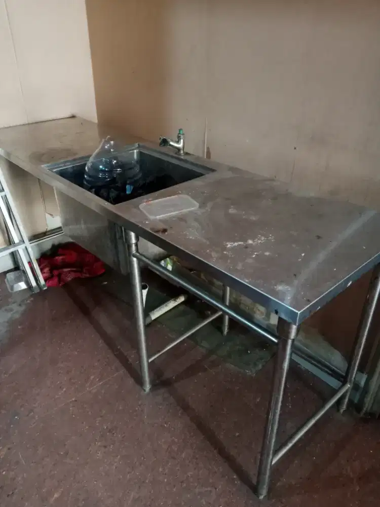 Sink stainless lubang satu