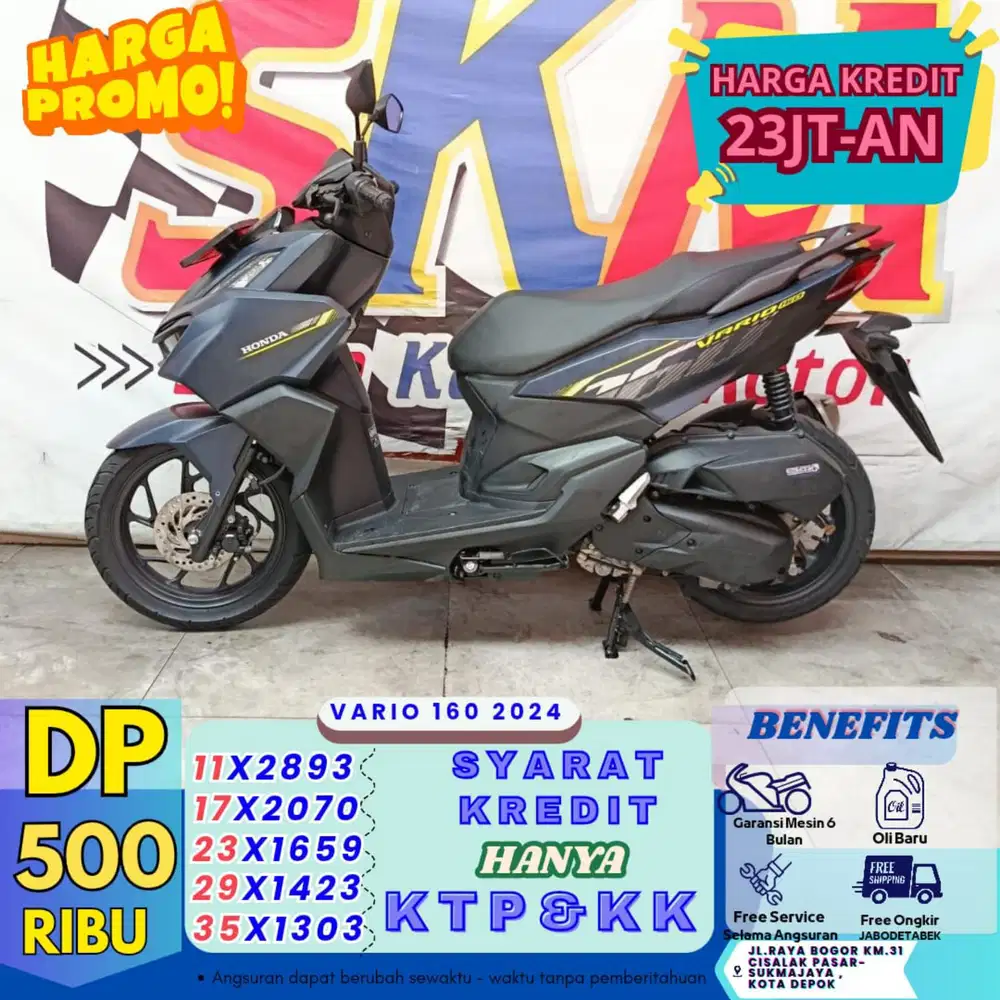 (bayar 500 proses KTP&KK) Vario 2024 cash credt