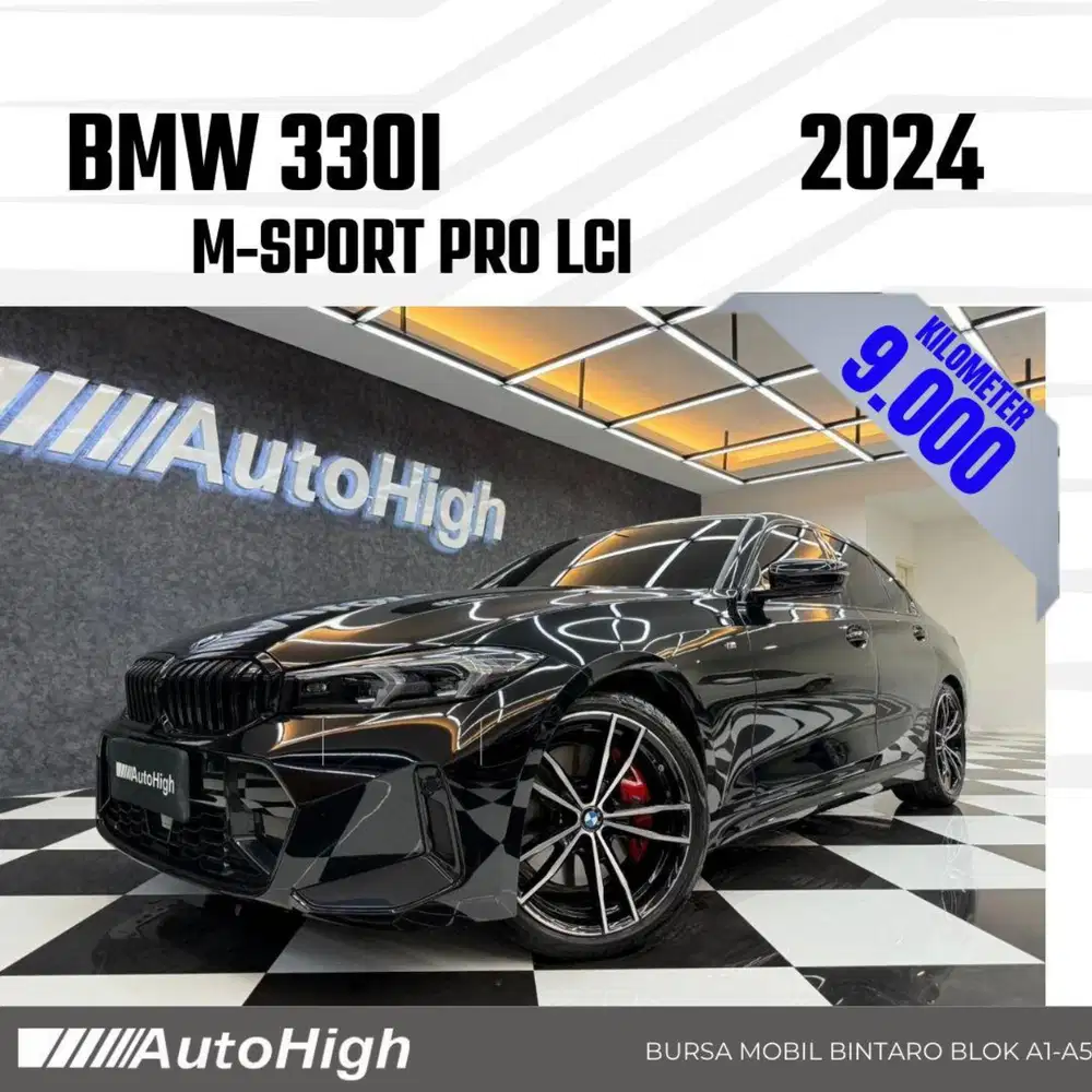 DP10% [Km9.000] 330i M-Sport Pro LCi 2024 Black Reg 2023 #AUTOHIGH