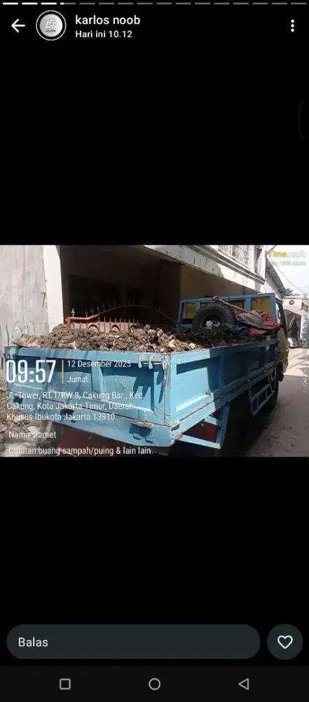 Jasa buang puing dan sampah proyek