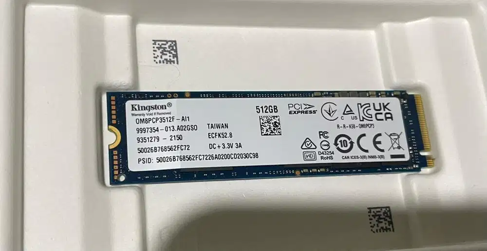 Ssd m.2 nvme kingston 512gb