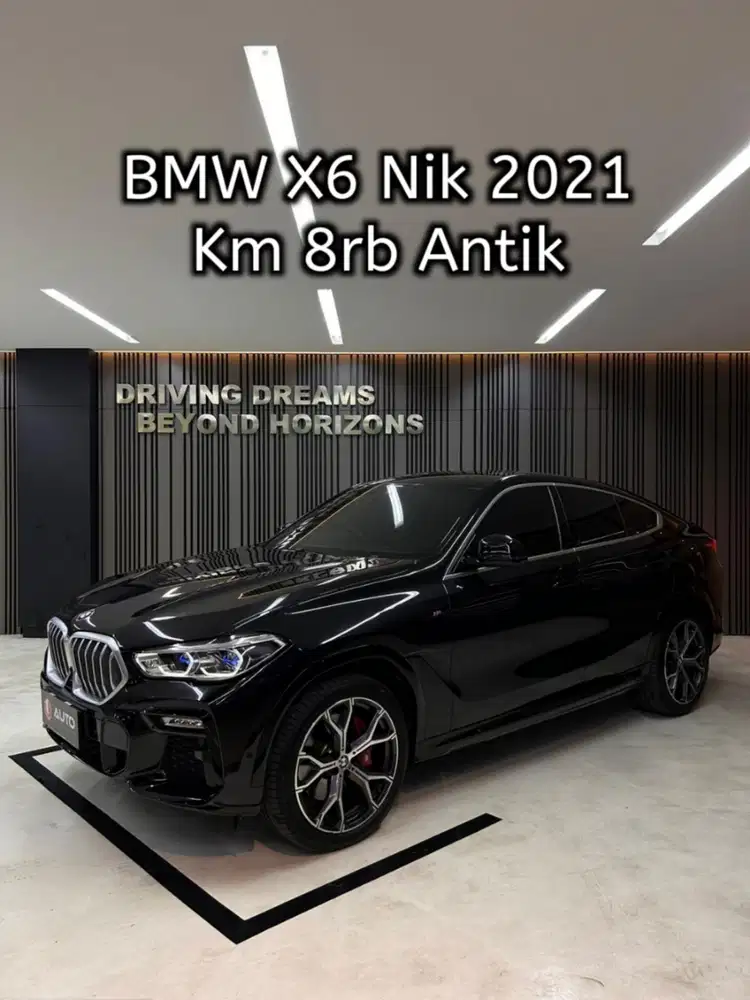 BMW X6 XDrive40i M-Sport AT 2022 Hitam Km8rb Nik 2021 B1575CCQ