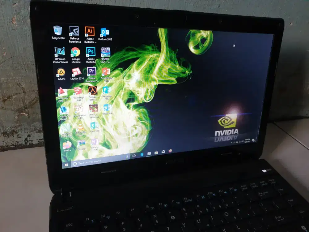 ASUS COREI5 VGA NVIDIA GEFORCE SSD RAM8GB SLIM MODEL SIAP PAKAI MANTAP