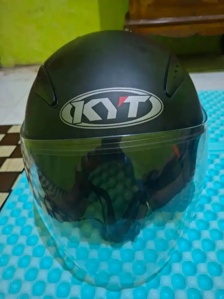 Jual Cepat Helm Kyt Galxy Flat R Size M Black Doff Masih Ok 80%