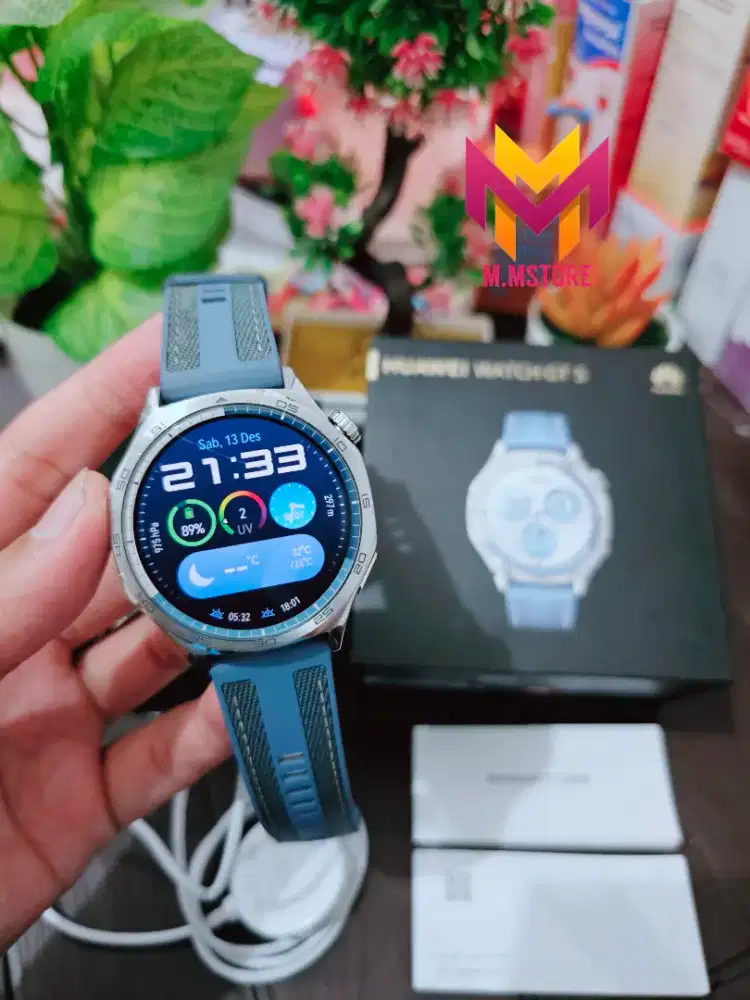 Huawei Watch GT 5 46mm Blue Garansi Aktif Fullset smartwatch
Garansi